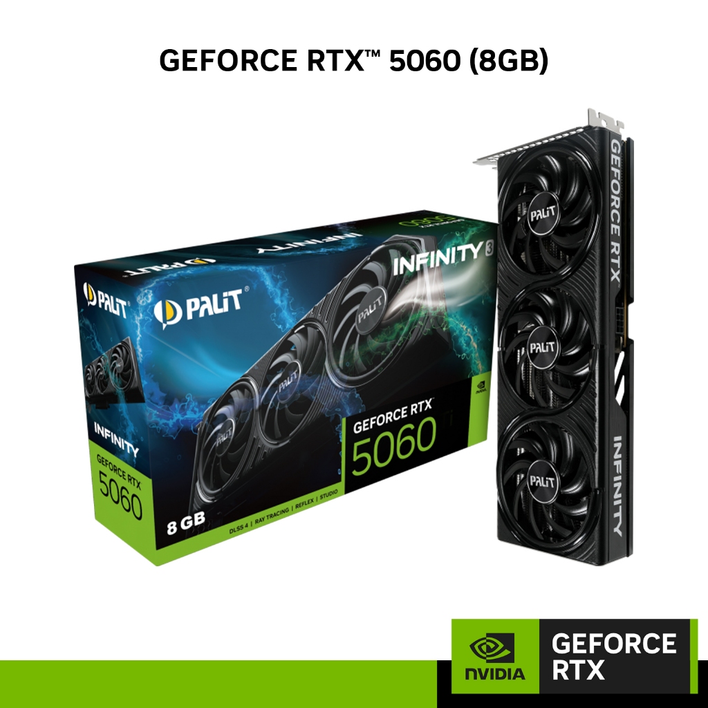 NVIDIA® Graphic Card Palit GeForce RTX™ 5060 Infinity 3 8GB GDDR7 | Shopee Malaysia