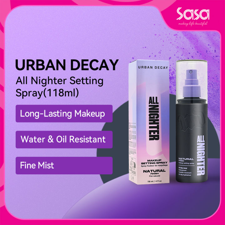 URBAN DECAY All Nighter Setting Spray Lightweight Delicate and fine mist Soft-focus effect (118ml / 118ml x 2） | Lazada Malaysia