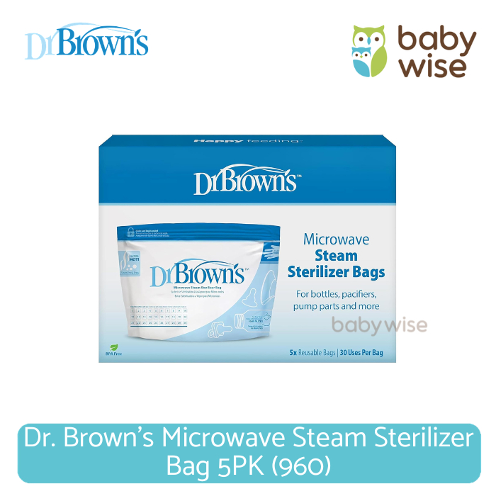 Dr. Brown's Microwave Steam Sterilizer Bag 5PK (960) | Shopee Malaysia