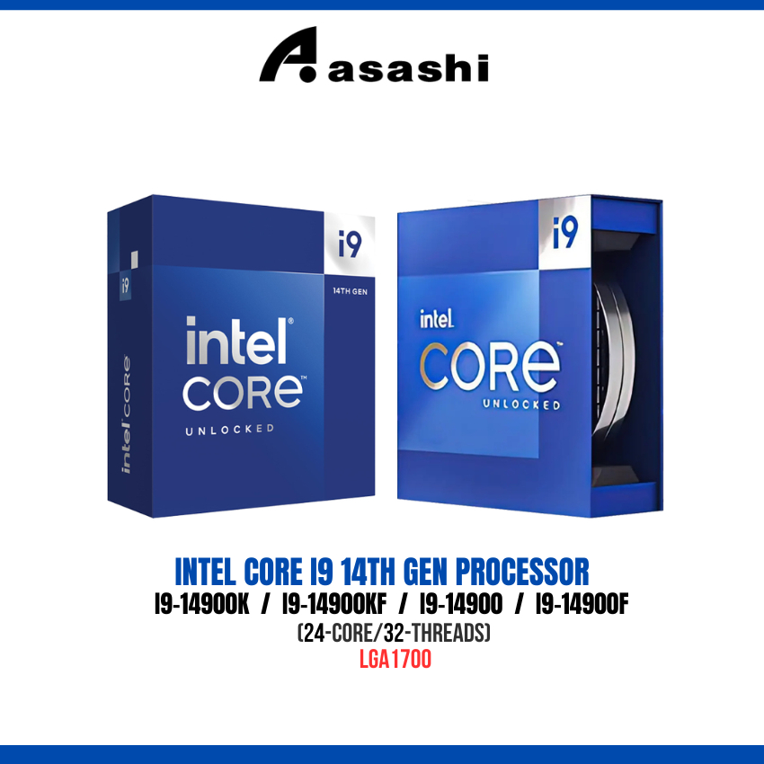 Intel Core i9-14900K / i9-14900KF / i9-14900 / i9-14900F (24-Core/32-Threads) Intel CPU Processor | Shopee Malaysia