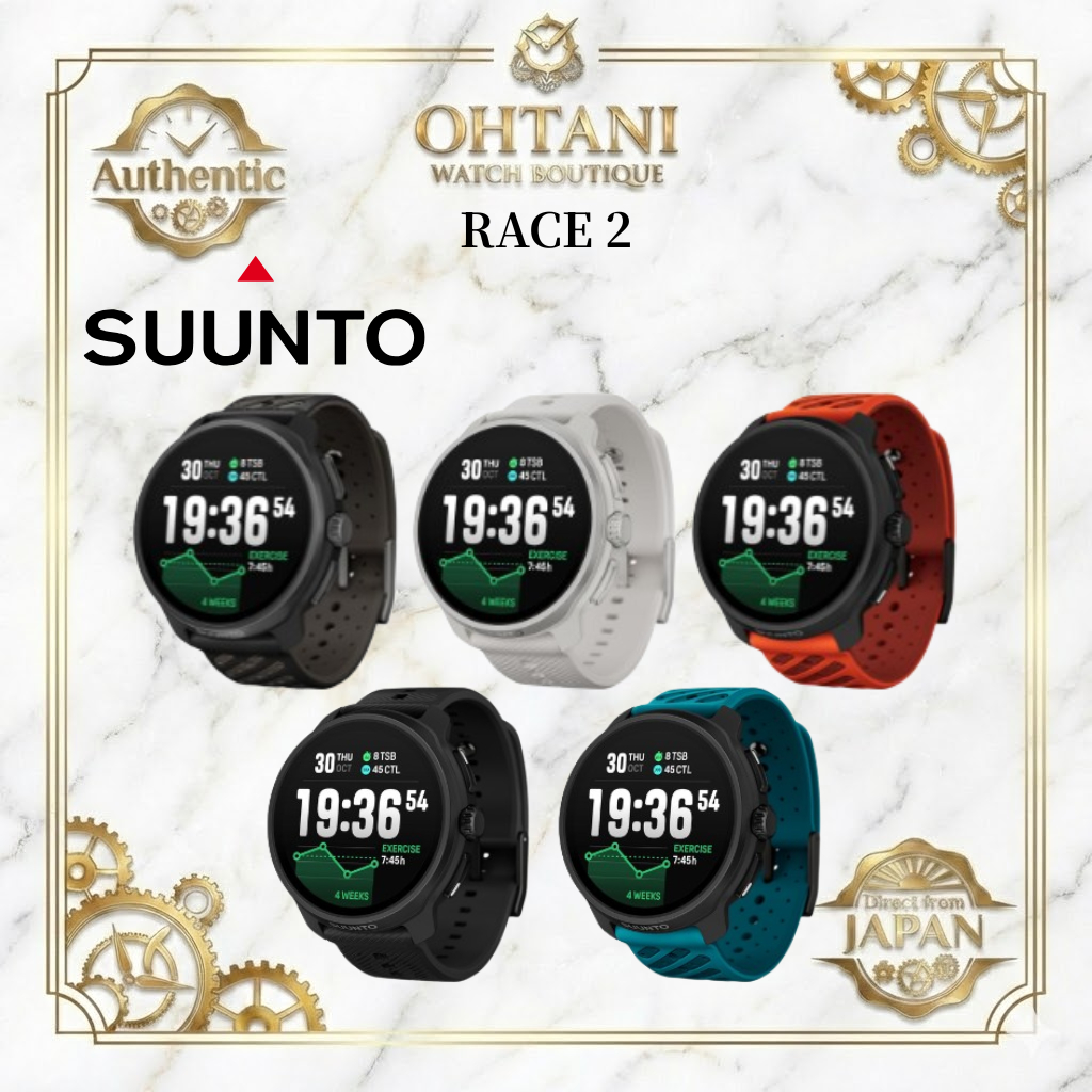 SUUNTO RACE 2 Sports Watch with AMOLED Display, Dual-Band GPS, Heart Rate Monitor, and Offline Maps, Perfect for Running and Trail Navigation.