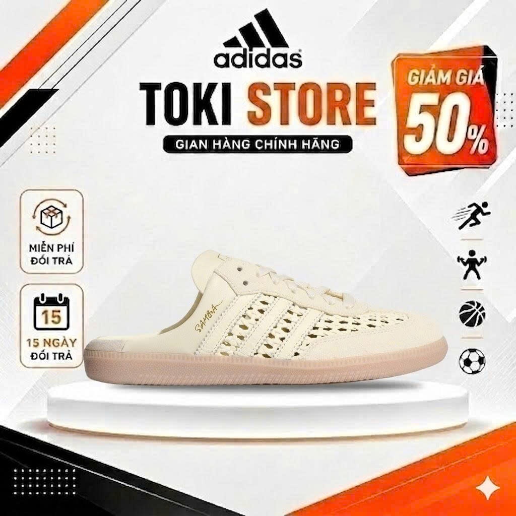 TOKI - CHÍNH HÃNG Giày Adidas Mule Samba OG ‘Cream White’ | Shopee Việt Nam