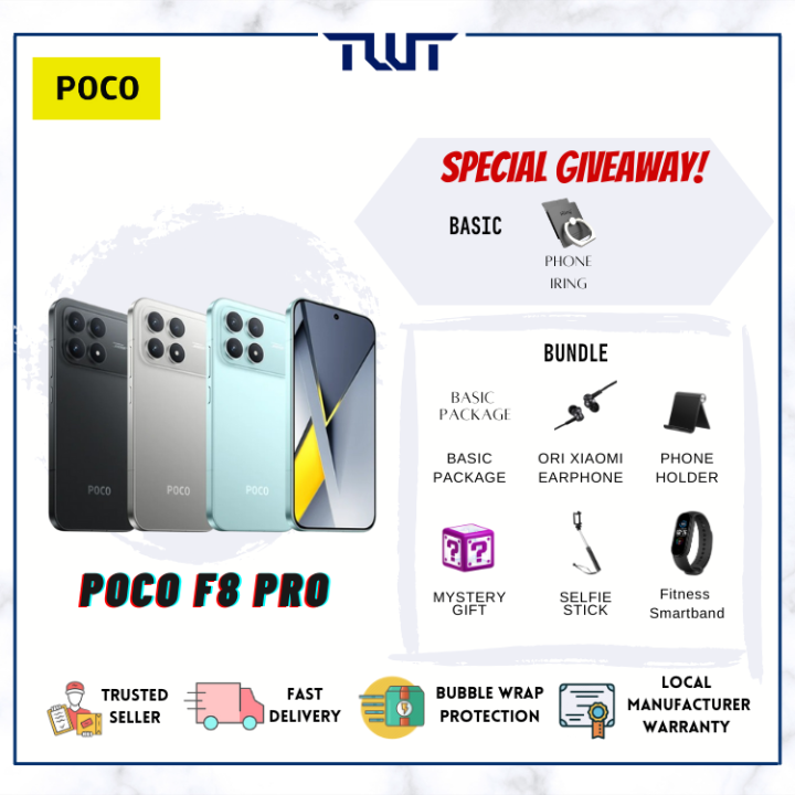 Ready stock - Poco F8 Pro (12GB+256GB / 12GB+512GB) [1 YEAR POCO MALAYSIA WARRANTY] | Lazada Malaysia