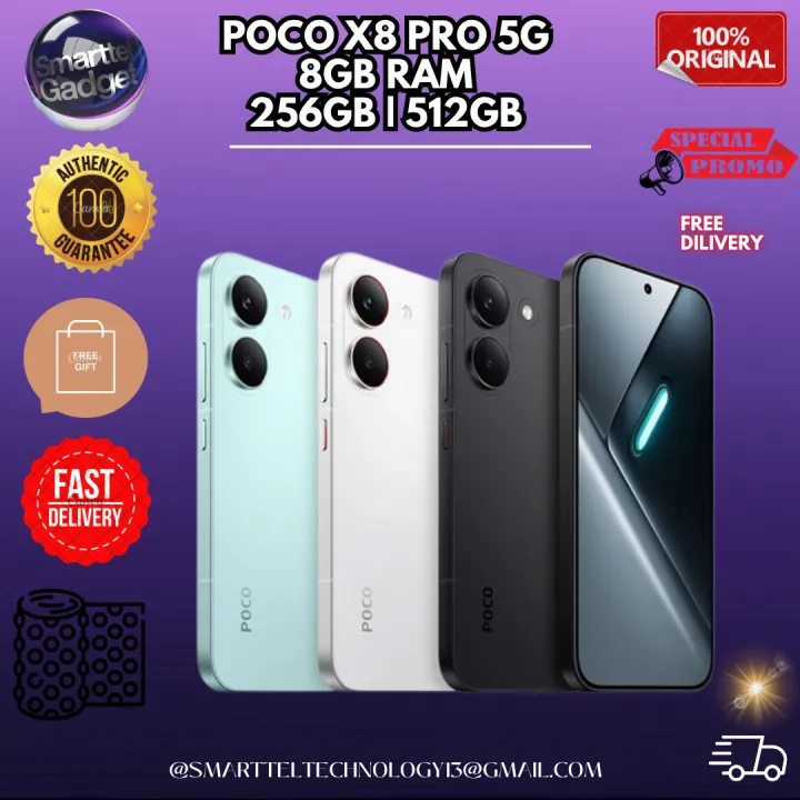 [NEW] POCO X8 Pro 5G (8+256GB/ 8+512GB) Flagship Dimensity 8500-Ultral 6500mAH Battery + 100W HyperCharge