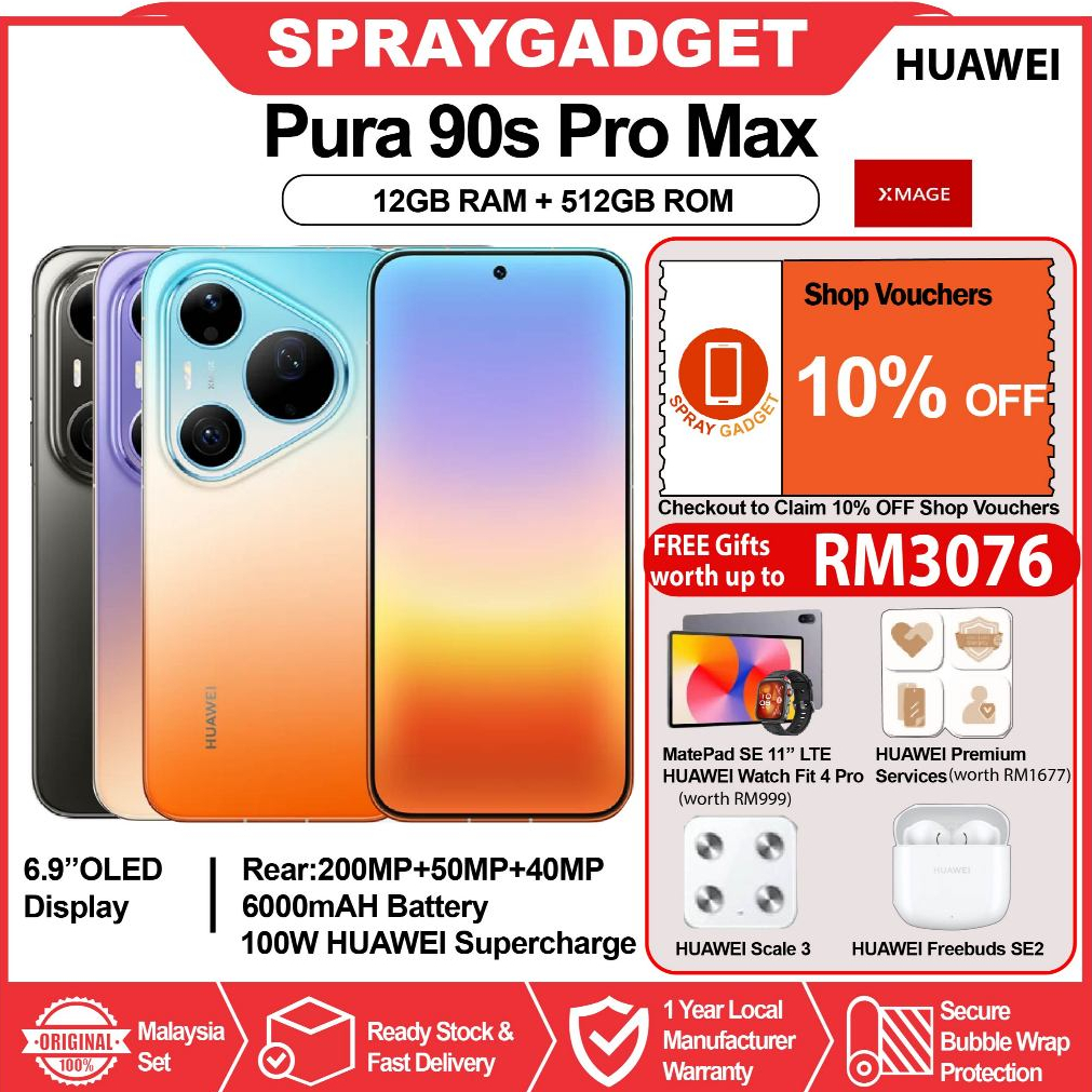 [NEW] HUAWEI Pura 90s Pro Max / HUAWEI Pura 90s Pro (12+512GB) 200MP Ultra Large Sensor Telephoto Camera l Ultra Lighti | Shopee Malaysia
