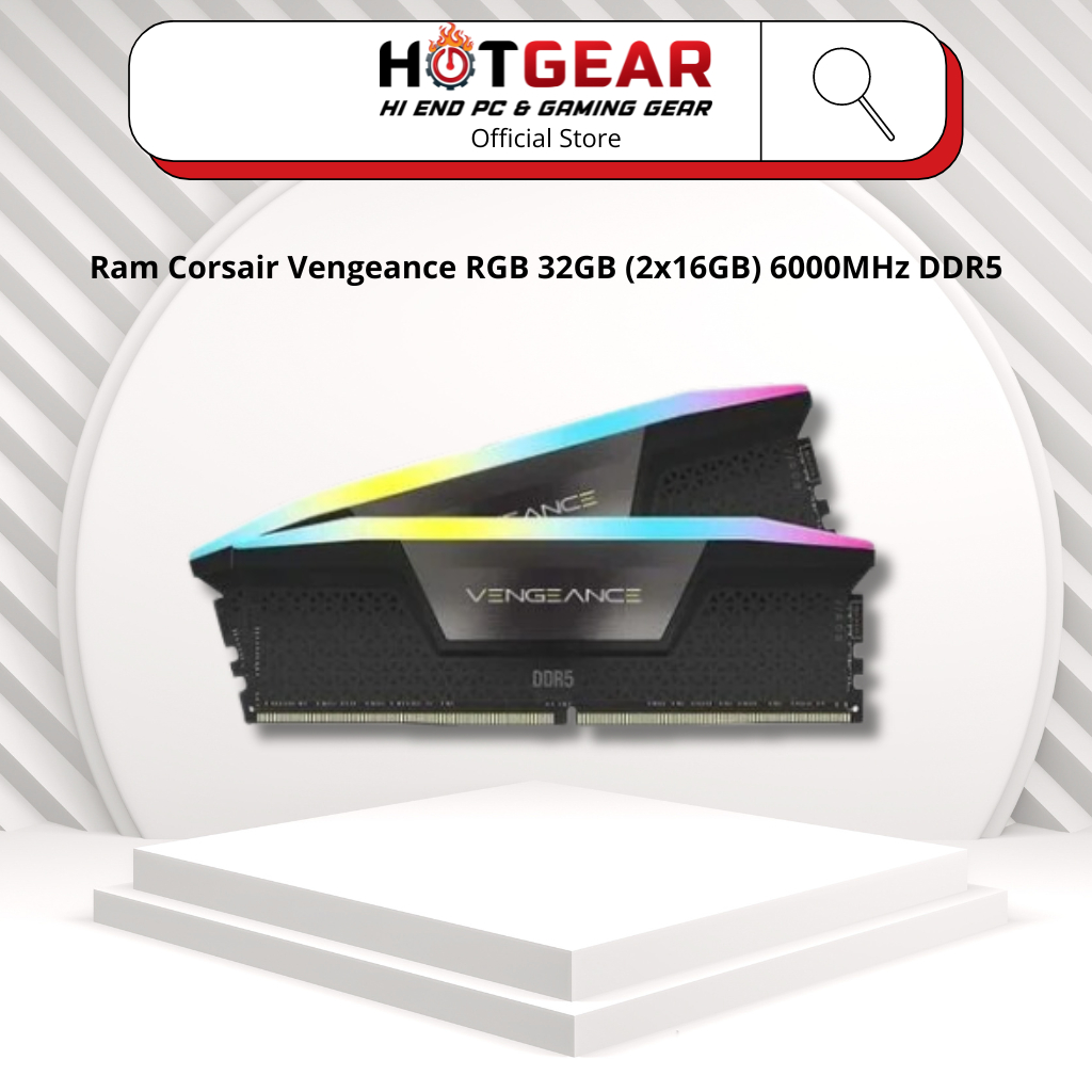 Ram Corsair Vengeance RGB 32GB (2x16GB) 6000MHz DDR5 | Shopee Việt Nam