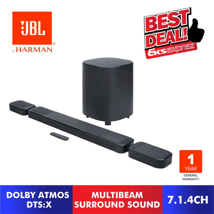 JBL BAR 1000(MK2) 7.1.4 ch Soundbar with Detachable Surround Speakers, MultiBeam, Dolby Atmos, and DTS:X | Lazada Malaysia