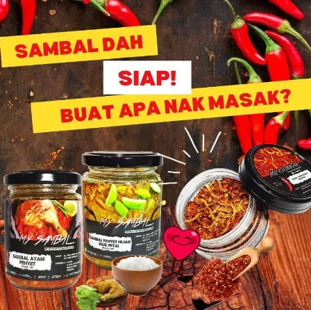 【GW】Sambal Penyet Hijau Bilis Petai ( My Sambal ) / Sambal Nyet | Lazada Malaysia