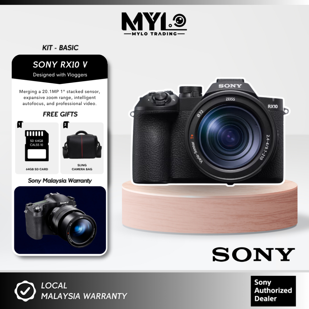Sony RX10 V & RX10m5 - 24–600 mm Zoom | 20.1 MP | 30 fps burst shooting | Shopee Malaysia
