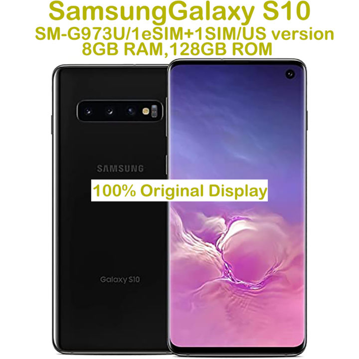 Samsung | Samsung Galaxy S10 Smart Android Phone 6.1-inch AMOLED 1440 x 3040 Curved Screen Samsung Phone 16MP US Version Original Unlocked