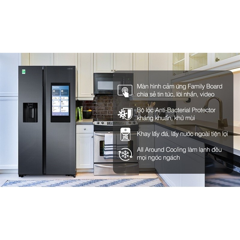 Tủ lạnh Family Hub Samsung Inverter 616 lít RS64T5F01B4/SV (MOP.27T5).(N.30T) - >600 - SIDE BY SIDE | Shopee Việt Nam