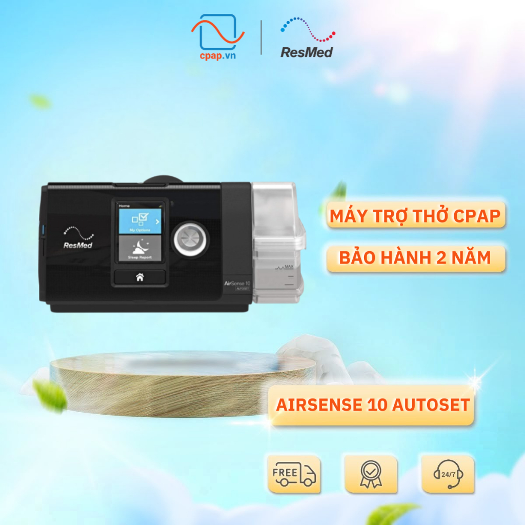 Máy trợ thở AirSense 10 Autoset - Máy thở CPAP ResMed Chính Hãng | Chống ngáy, Ngưng thở khi ngủ, Bật tắt tự động, 4G | Shopee Việt Nam