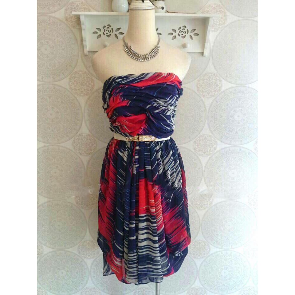 Karen Millen Printed Tube Dress | Shopee Malaysia