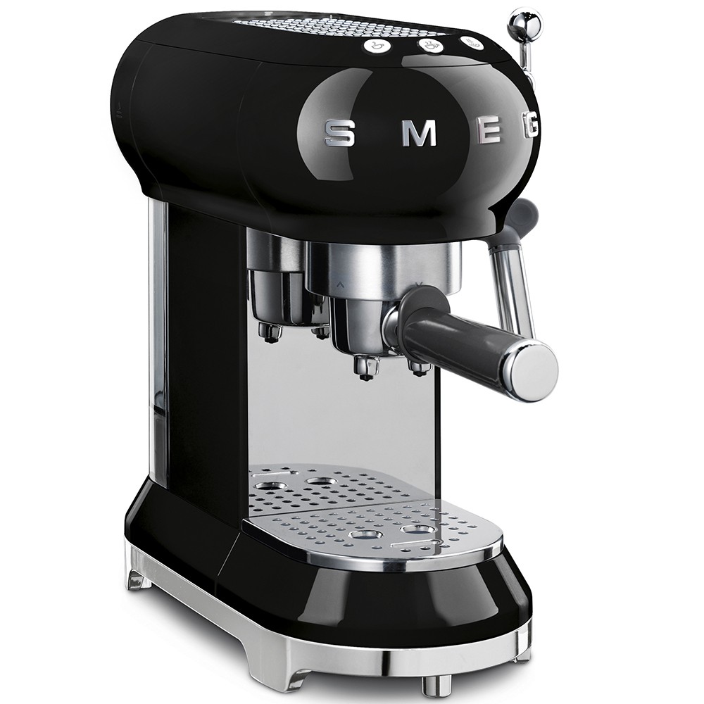 SMEG 50’s Retro Style Espresso Coffee Machine - Black | Shopee Malaysia