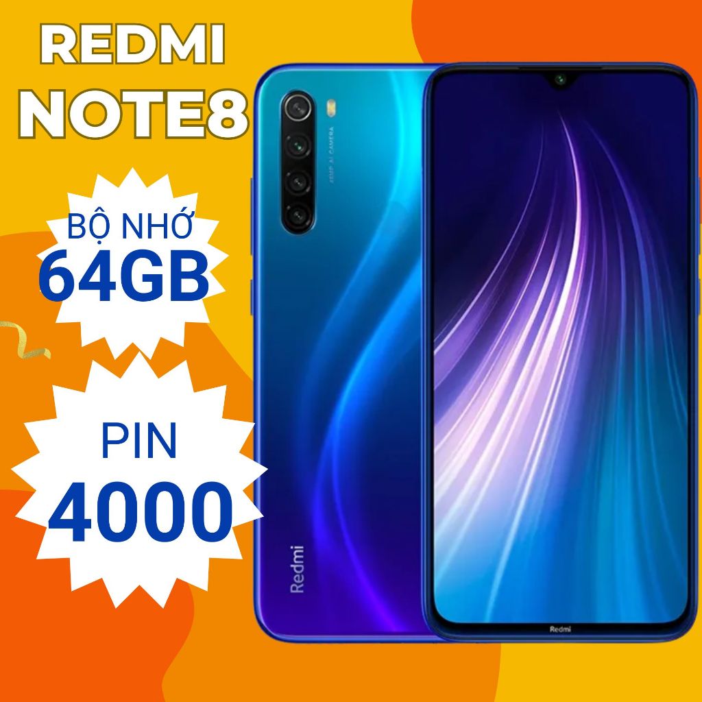 Điện thoại REDMI NOTE 8 4G/64gb chính hãng giá rẻ, điện thoại bảo hành 6 tháng kèm đầy đủ phụ kiện!0 | Shopee Việt Nam