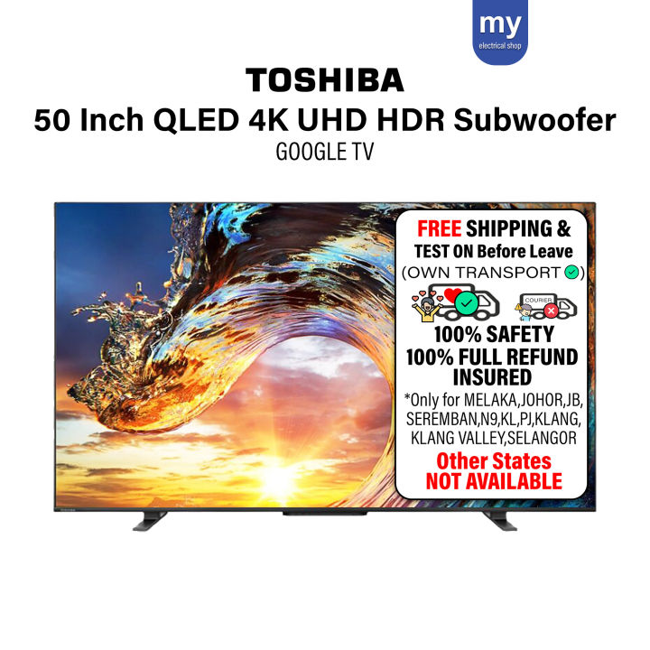 Toshiba 50 Inch QLED TV 4K UHD HDR Google TV 50M550LP | Lazada Malaysia