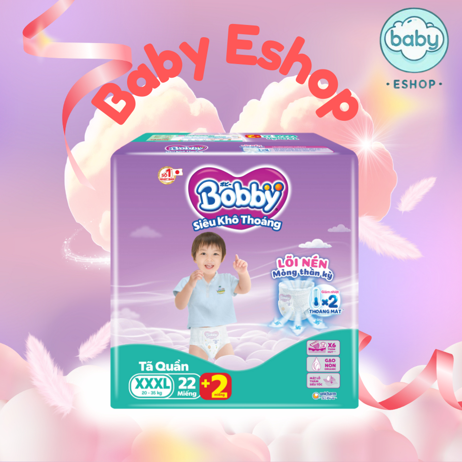Tã quần Bobby size 3XL cho các bé lớn (20-35kg) | Shopee Việt Nam