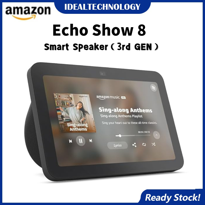 Amazon Echo Show 8 (3rd generation) HD smart touchscreen with spatial audio smart home hub and Alexa | Shopee Malaysia