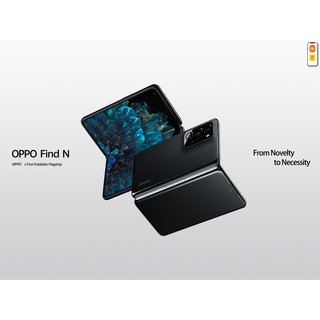Oppo Find N / Foldable Phone / Snapdragon 888 5G / Small : Big Screen / Portable + Durable hold / 4500mAH / 33w FC | Shopee Malaysia