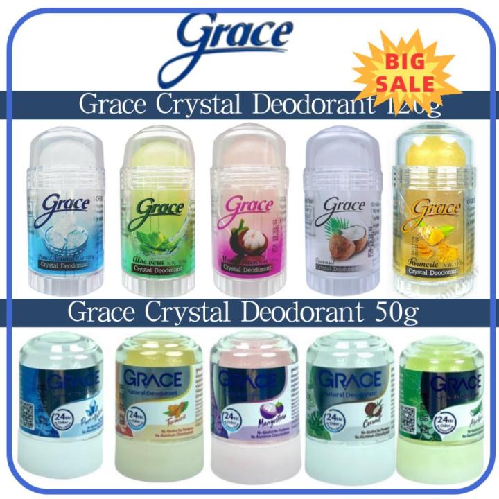 ⭐ ⭐READY STOCK⭐ ⭐ ♦READY STOCK Grace Pure Crystal Deodorant Roll On Antiperspirant Body Smell Crystal 120g (NEW PACKAGING)❊ | Lazada Malaysia