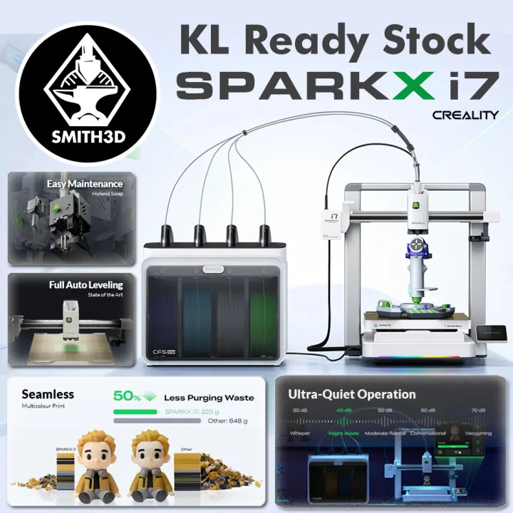 Creality Sparkx i7 Color Combo Multicolor FDM 3D Printer with Multicolor Printing Spark i7 Bambu Lab A1 Alternative