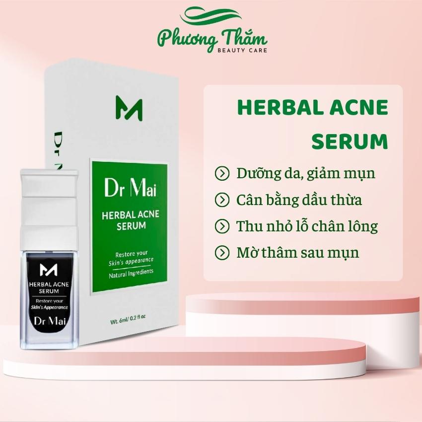 Serum Dr Mai Mix Saffron Acne 6ml dành cho da nhiều mụn chiết xuất thiên nhiên giúp thải độc trắng da nuôi dưỡng tái tạo làm liền sẹo cho làn da trở nên sáng hơn sạch mụn giảm nhờn mờ thâm hiệu quả - Phương Thắm Beauty
