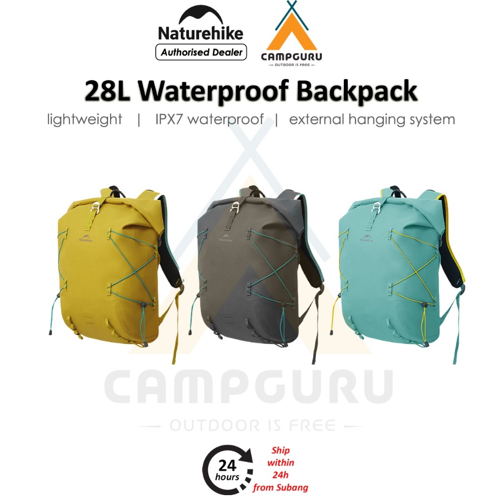 Naturehike 28L Waterproof Backpack 28L IPX7 Outdoor Camping Beach Hiking Dry Bag Seperation Watersports CNK2550XB027 | Shopee Malaysia
