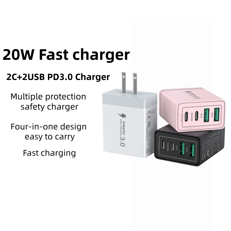 Aioneus 40W Fast Charger 2C+2U UK PD Compact 4-Port Fast Charging For HUAWEI/XIAOMI | Shopee Malaysia
