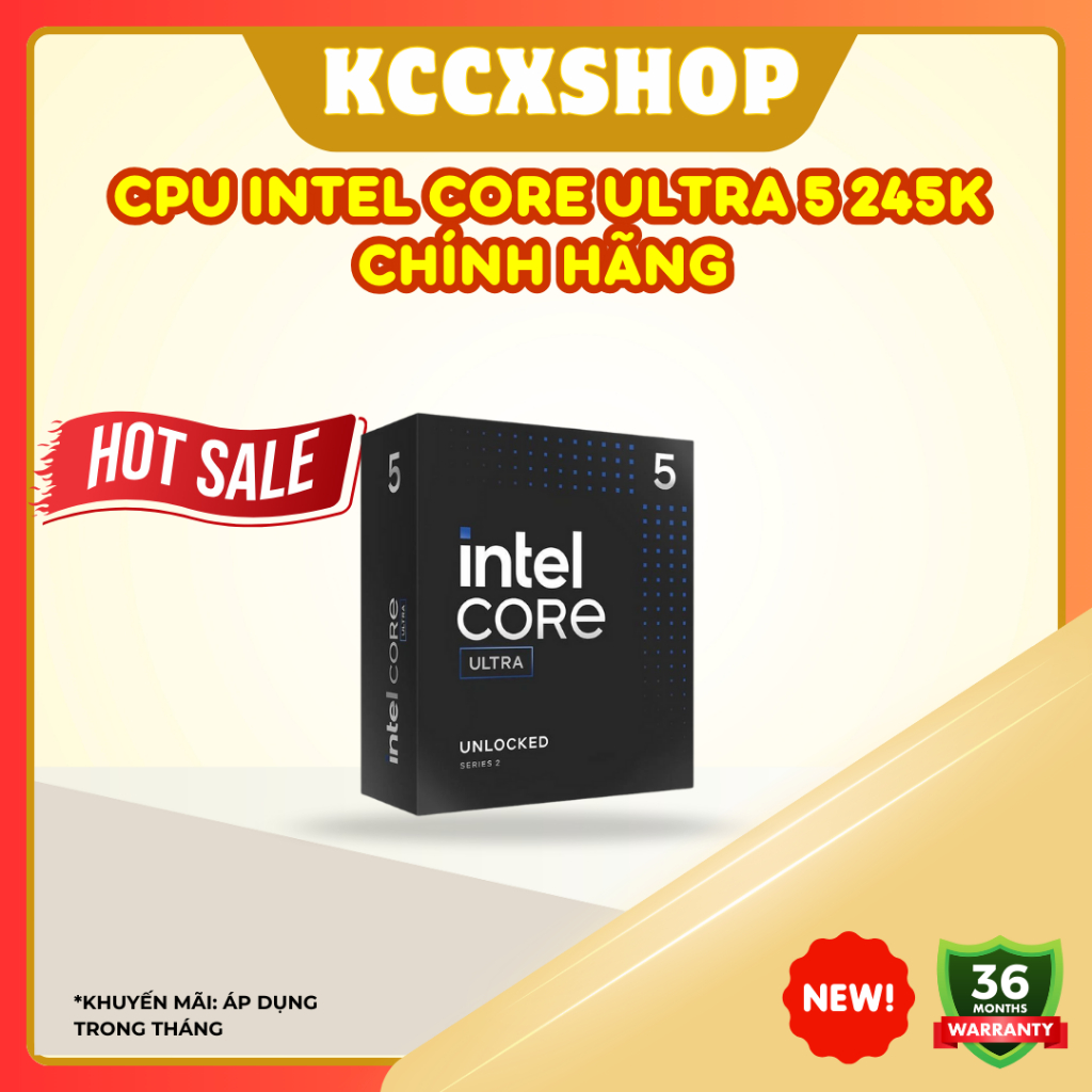 CPU Intel Core Ultra 5 245K Chính Hãng – Hiệu năng mạnh mẽ, thế hệ mới cho gaming & làm việc | Shopee Việt Nam