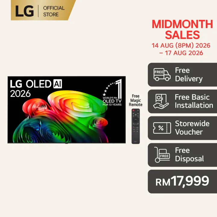 77 inch LG OLED AI B6 4K Smart TV 2026