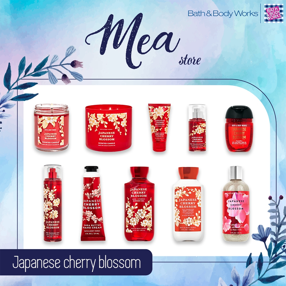 Bộ sản phẩm Japanese Cherry Blossom Bath and Body Works | Shopee Việt Nam