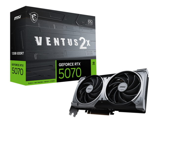 MSI GeForce RTX 5070 12G VENTUS 2X OC BLACK / WHITE 12GB GDDR7 | Lazada Malaysia