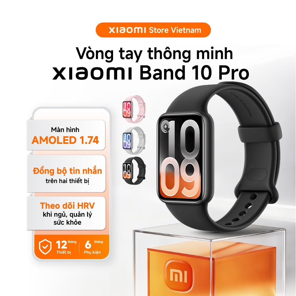 Xiaomi Vòng đeo tay thông minh Smart Band 10 Pro | 150+ chế độ thể thao| Theo dõi sức khỏe toàn diện|BH 1 năm chính hãng