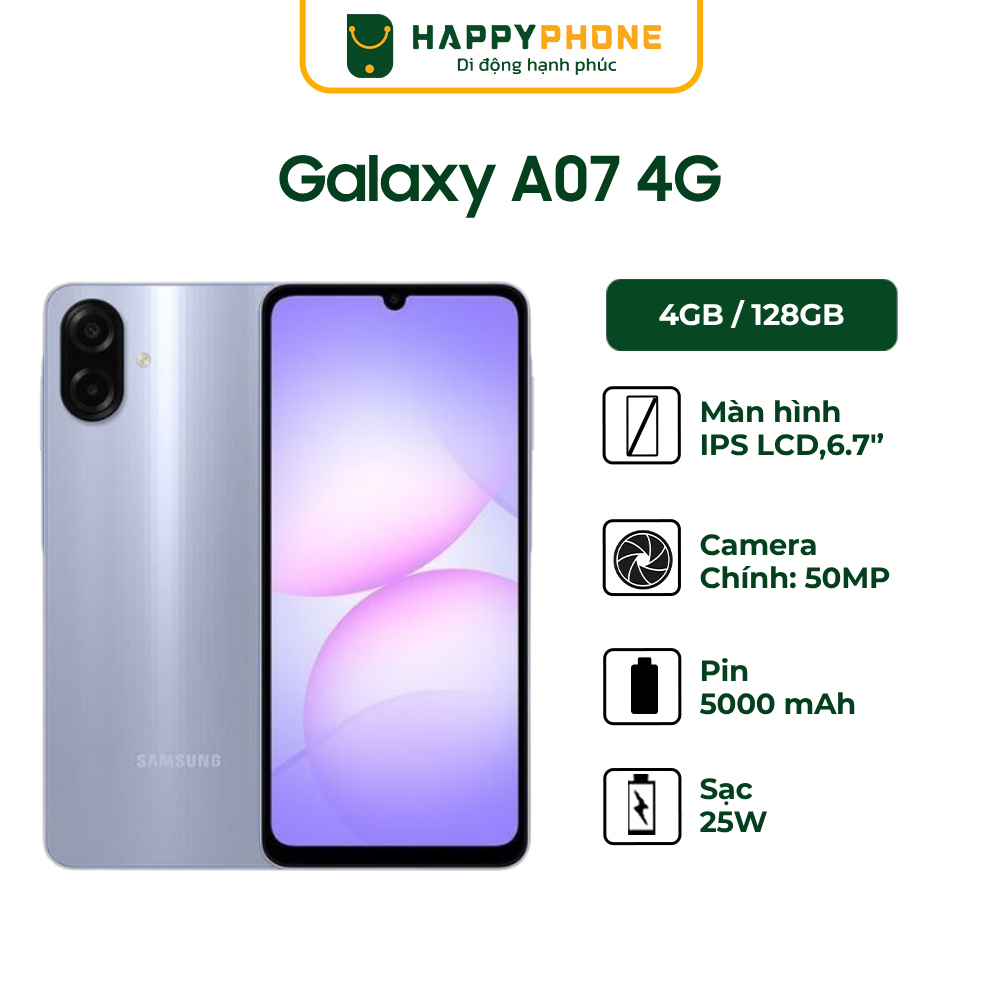 Điện Thoại Samsung Galaxy A07 - Hàng Chính Hãng | Shopee Việt Nam