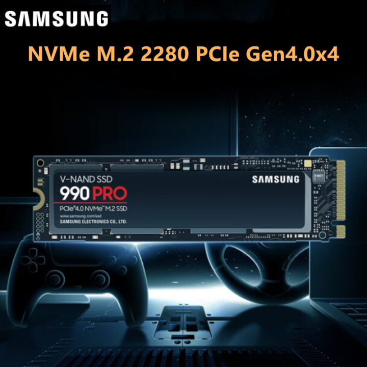 Samsung | Samsung 990 PRO SSD 1TB PCIe 4.0 M.2 2280 Internal Solid State Hard Drive Read Speeds Up to 7450 MB/s for High End Computing