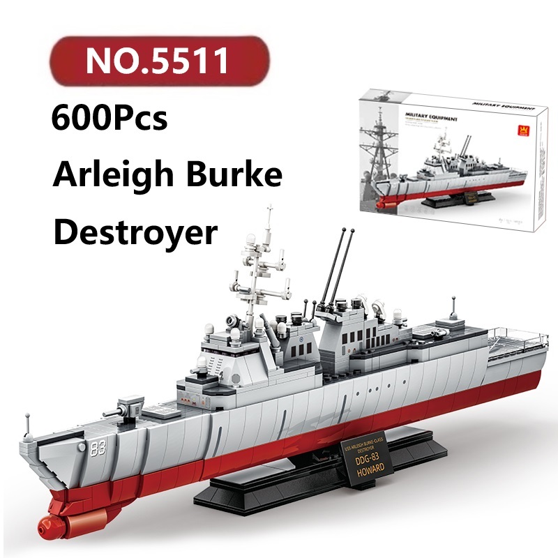 ✨Tàu Khu Trục Arleigh Burke Đồ Chơi Lắp Ráp Mô Hình 600Chi Tiết WANGE Ship Lắp Ghép Xếp Hình | Shopee Việt Nam
