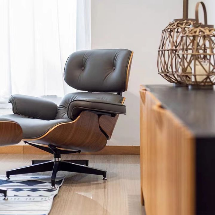Yinyan | Designer Eames Leisure Lounge Chair Leather | Lazada Malaysia