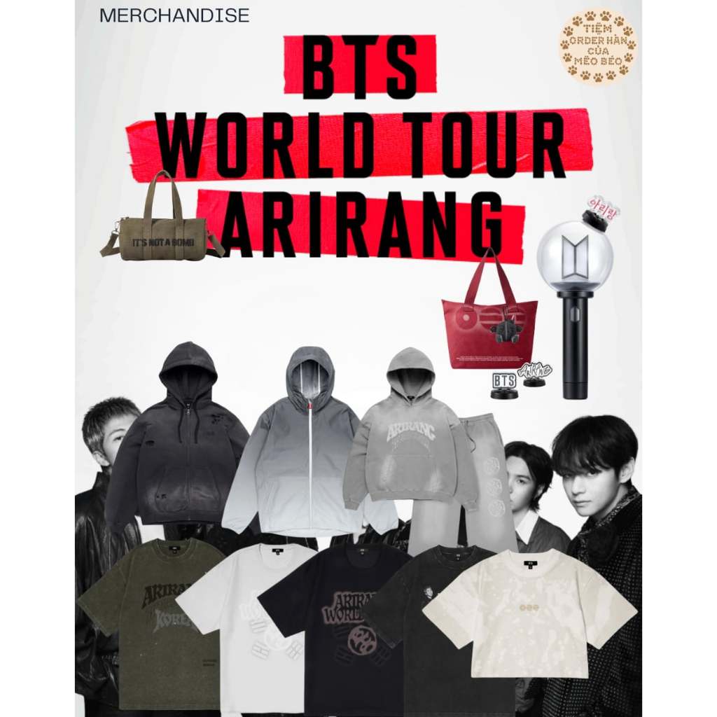 BTS - MERCHANDISE WORLDTOUR "ARIRANG" | Shopee Việt Nam