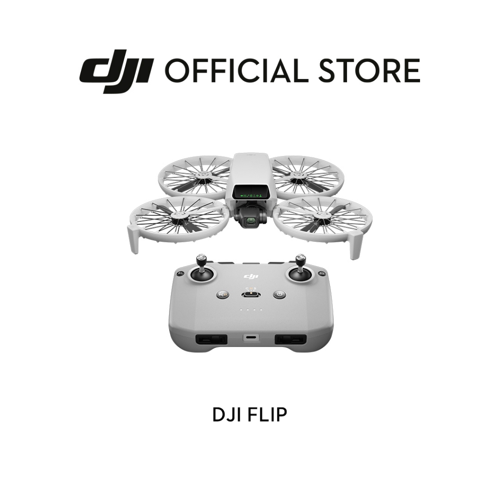 DJI Flip - Camera Drone | Foldable Full-Coverage Propeller Guard | Under 249g | AI Subject Tracking | 4K/60FPS HDR Video | Shopee Malaysia
