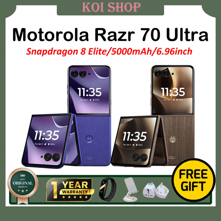 Motorola Razr 70 Ultra Smartphone/Snapdragon 8 Elite/6.96inch 165Hz P-OLED Foldable Screen/5000mAh 68W Fast Charging/Motorola Foldable Smartphone/Motorola Phone | Lazada Malaysia