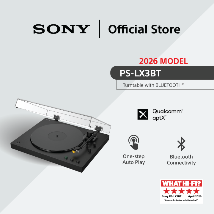 [NEW] Sony PS-LX3BT Turntable | Vinyl Player | Bluetooth Connectivity | Original Vinyl Sound | PSLX3BT