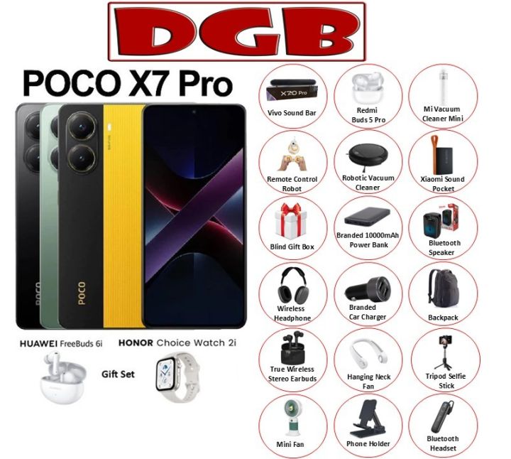 Xiaomi Poco X7 Pro 5G | Poco X5 Pro 5G | Poco X5 5G | Original Malaysia Set