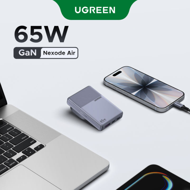 UGREEN Nexode Air 65W Ultra-Slim GaN Pocket Charger 65W Foldable Travel GaN Charger for iPhone 17 Pro Max iPhone 16 Pro Max Samsung S26 Ultra Xiaomi 17 Pro | Lazada Malaysia
