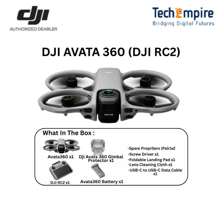 DJI AVATA 360 8K 360° flagship drone imaging with 1-inch-equivalent sensors1 for filming in 8K/60fps HDR video | Lazada Malaysia