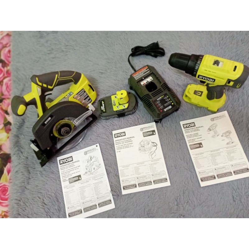 Ryobi One+ 18v Combo circular saw+Drill+battery+charger | Shopee Malaysia