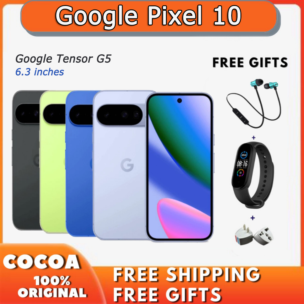 Google Pixel 10 6.3 inches 120Hz LTPO OLED Google Tensor G5 (4 nm) 4970mAh 30W wired Pixel10 NFC SmartPhone | Shopee Malaysia