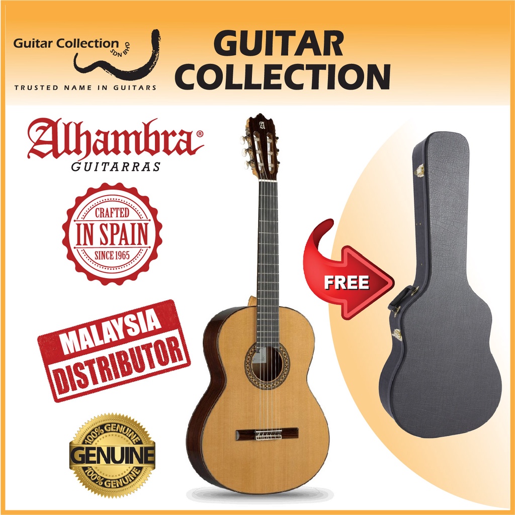 Alhambra 4P A Spruce | Classical Guitar | Solid Spruce Top, Rosewood B&S | Case (Made In Spain) | Shopee Malaysia