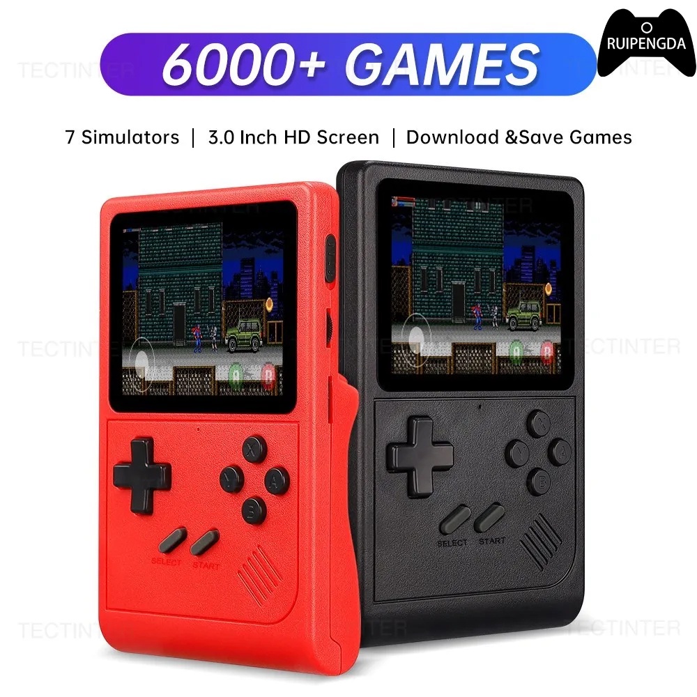 Máy Chơi game Cầm Tay gb300 Màn Hình 3.0 inch Tích Hợp 6000 Trò Chơi sf / sfc / gb / gba | Shopee Việt Nam