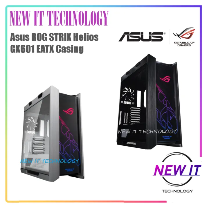 ASUS ROG STRIX HELIOS GX601 & HELIOS II GX601S RGB MID TOWER EATX PC DESKTOP CASING WITH HANDLE WHITE EDITION & BLACK EDITION | Lazada Malaysia