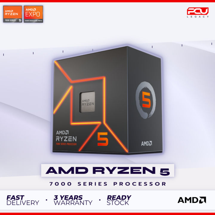 # PCU LEGACY # AMD RYZEN 5 7500F 7600X 8400F 9600X / AMD RYZEN 7 8700F 8700G 9700X / 3 YEARS WARRANTY